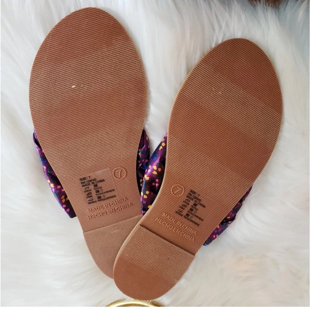 Matilda Jane Purple‎ Brilliant Daydream Toes in the Sand Sandals  Sz 7 NWT